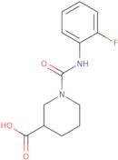 1-[(2-Fluorophenyl)carbamoyl]piperidine-3-carboxylic acid