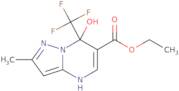 Ethyl 7-hydroxy-2-methyl-7-(trifluoromethyl)-4H,7H-pyrazolo[1,5-a]pyrimidine-6-carboxylate