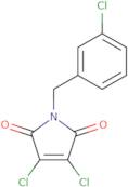 3,4-Dichloro-1-[(3-chlorophenyl)methyl]-2,5-dihydro-1H-pyrrole-2,5-dione