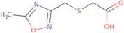 2-{[(5-Methyl-1,2,4-oxadiazol-3-yl)methyl]sulfanyl}acetic acid