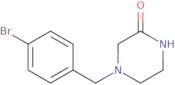 4-[(4-Bromophenyl)methyl]piperazin-2-one