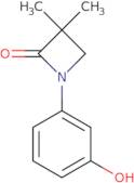 1-(3-Hydroxyphenyl)-3,3-dimethylazetidin-2-one