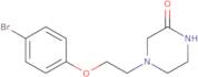 4-[2-(4-Bromophenoxy)ethyl]piperazin-2-one