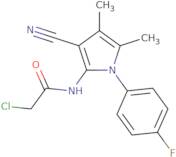 2-Chloro-N-[3-cyano-1-(4-fluorophenyl)-4,5-dimethyl-1H-pyrrol-2-yl]acetamide