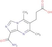 3-{8-Carbamoyl-2,4-dimethylimidazo[1,5-a]pyrimidin-3-yl}propanoic acid