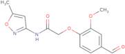 2-(4-Formyl-2-methoxyphenoxy)-N-(5-methyl-1,2-oxazol-3-yl)acetamide