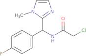 2-Chloro-N-[(4-fluorophenyl)(1-methyl-1H-imidazol-2-yl)methyl]acetamide