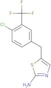 5-{[4-Chloro-3-(trifluoromethyl)phenyl]methyl}-1,3-thiazol-2-amine