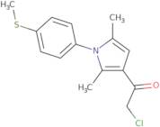 2-Chloro-1-{2,5-dimethyl-1-[4-(methylthio)phenyl]-1H-pyrrol-3-yl}ethanone