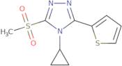 4-Cyclopropyl-3-methanesulfonyl-5-(thiophen-2-yl)-4H-1,2,4-triazole