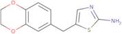 5-(2,3-Dihydro-1,4-benzodioxin-6-ylmethyl)-1,3-thiazol-2-amine