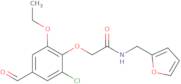 2-(2-Chloro-6-ethoxy-4-formylphenoxy)-N-(furan-2-ylmethyl)acetamide