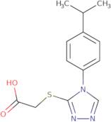 2-({4-[4-(Propan-2-yl)phenyl]-4H-1,2,4-triazol-3-yl}sulfanyl)acetic acid