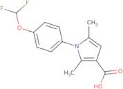 1-[4-(Difluoromethoxy)phenyl]-2,5-dimethyl-1H-pyrrole-3-carboxylic acid