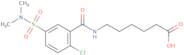 6-{[2-Chloro-5-(dimethylsulfamoyl)phenyl]formamido}hexanoic acid