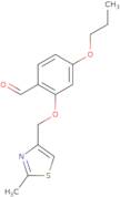 2-[(2-Methyl-1,3-thiazol-4-yl)methoxy]-4-propoxybenzaldehyde