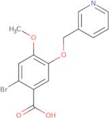 2-Bromo-4-methoxy-5-(pyridin-3-ylmethoxy)benzoic acid