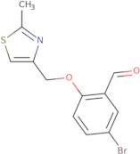 5-Bromo-2-[(2-methyl-1,3-thiazol-4-yl)methoxy]benzaldehyde