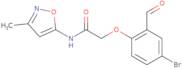 2-(4-Bromo-2-formylphenoxy)-N-(3-methylisoxazol-5-yl)acetamide