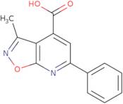 3-Methyl-6-phenyl-[1,2]oxazolo[5,4-b]pyridine-4-carboxylic acid