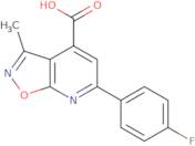 6-(4-Fluorophenyl)-3-methyl-[1,2]oxazolo[5,4-b]pyridine-4-carboxylic acid