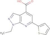 1-Ethyl-6-(thiophen-2-yl)-1H-pyrazolo[3,4-b]pyridine-4-carboxylic acid