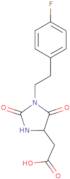 {1-[2-(4-Fluorophenyl)ethyl]-2,5-dioxoimidazolidin-4-yl}acetic acid