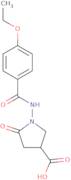 1-[(4-Ethoxybenzoyl)amino]-5-oxopyrrolidine-3-carboxylic acid