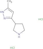 3-Methyl-5-(pyrrolidin-3-yl)-1H-pyrazole dihydrochloride