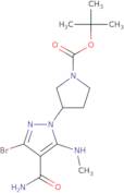 tert-Butyl (3S)-3-[3-bromo-4-carbamoyl-5-(methylamino)-1H-pyrazol-1-yl]pyrrolidine-1-carboxylate