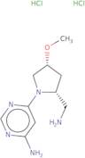 6-[(2R,4R)-2-(Aminomethyl)-4-methoxypyrrolidin-1-yl]pyrimidin-4-amine dihydrochloride