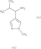 2-Methyl-1-(1-methyl-1H-pyrazol-4-yl)propan-1-amine dihydrochloride