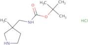 tert-Butyl (3-methyl-3-pyrrolidinyl)methylcarbamate hydrochloride