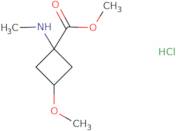 Methyl 3-methoxy-1-(methylamino)cyclobutane-1-carboxylate hydrochloride