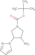 rac-tert-Butyl (3R,4S)-3-amino-4-(1H-pyrazol-1-yl)pyrrolidine-1-carboxylate