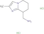 {2-Methyl-5H,6H,7H,8H-imidazo[1,2-a]pyridin-8-yl}methanamine dihydrochloride