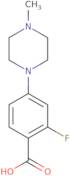 2-Fluoro-4-(4-methylpiperazin-1-yl)benzoic acid