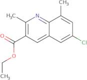 6-Chloro-2,8-dimethylquinoline-3-carboxylic acid ethyl ester