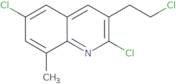 2,6-Dichloro-3-(2-chloroethyl)-8-methylquinoline