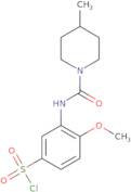 4-Methoxy-3-[(4-methylpiperidine-1-carbonyl)amino]benzenesulfonyl chloride