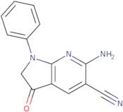 6-Amino-3-oxo-1-phenyl-2,3-dihydro-1H-pyrrolo[2,3-b]pyridine-5-carbonitrile