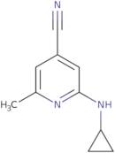 2-(Cyclopropylamino)-6-methylpyridine-4-carbonitrile