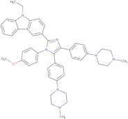 9-Ethyl-3-[1-(4-methoxyphenyl)-4,5-bis[4-(4-methylpiperazin-1-yl)phenyl]imidazol-2-yl]carbazole