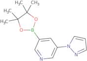 3-(1H-Pyrazol-1-yl)-5-(tetramethyl-1,3,2-dioxaborolan-2-yl)pyridine