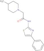 2-(4-Methyl-piperidin-1-yl)-N-(4-phenyl-thiazol-2-yl)-acetamide