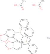 Diacetato[(S)-(-)-5,5'-bis(diphenylphosphino)-4,4'-bi-1,3-benzodioxole]ruthenium(II) Ru(OAc)2[(S)-segphos]