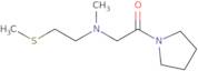 2-{Methyl[2-(methylsulfanyl)ethyl]amino}-1-(pyrrolidin-1-yl)ethan-1-one