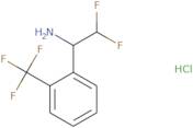 (1R)-2,2-Difluoro-1-[2-(trifluoromethyl)phenyl]ethan-1-amine hydrochloride