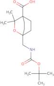 1-({[(tert-Butoxy)carbonyl]amino}methyl)-3,3-dimethyl-2-oxabicyclo[2.2.2]octane-4-carboxylic acid