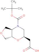 rac-2-[(2R,4aR,7aS)-4-[(tert-Butoxy)carbonyl]-hexahydro-2H-furo[3,4-b]morpholin-2-yl]acetic acid